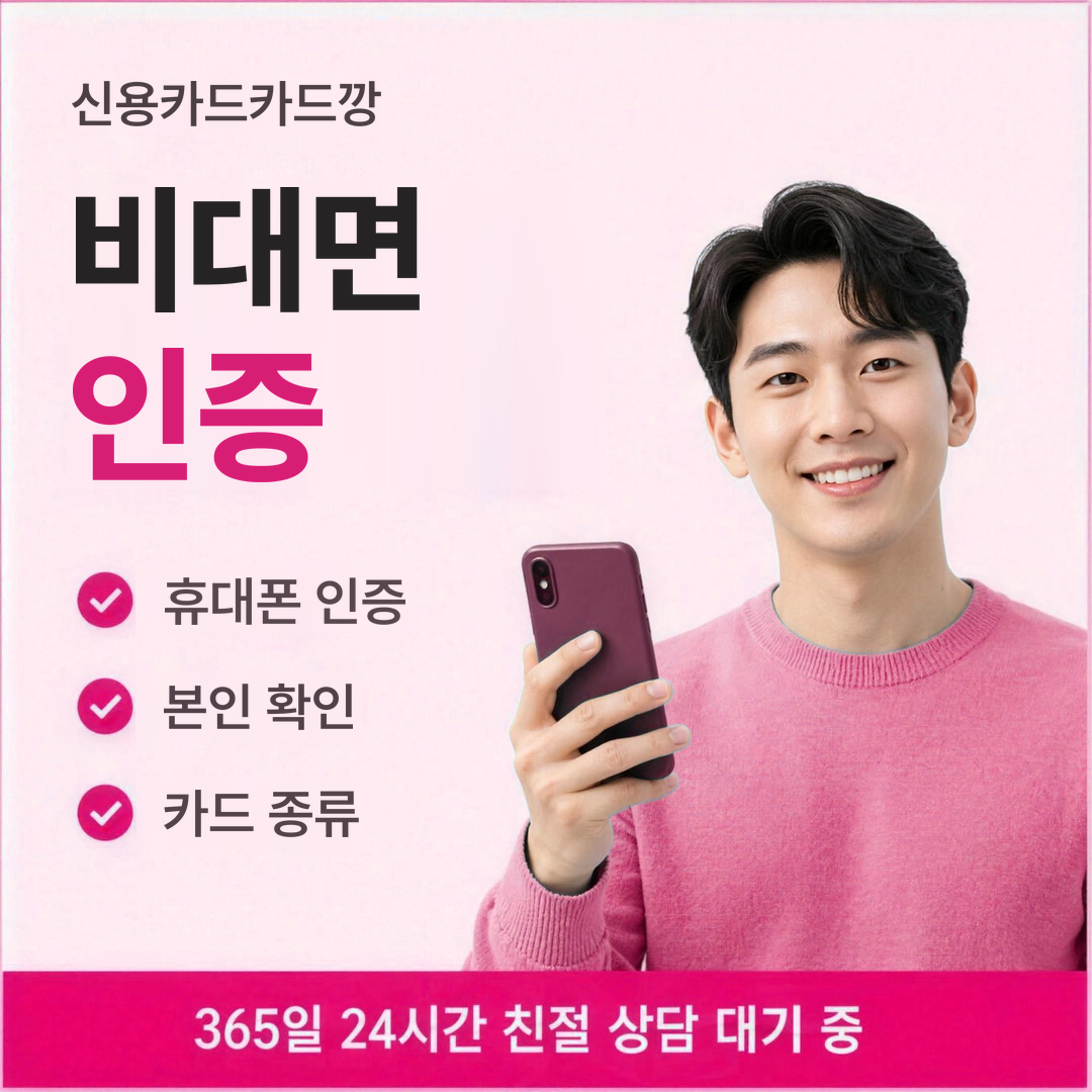 다음머니 신용카드카드깡 비대면 인증 절차 안내